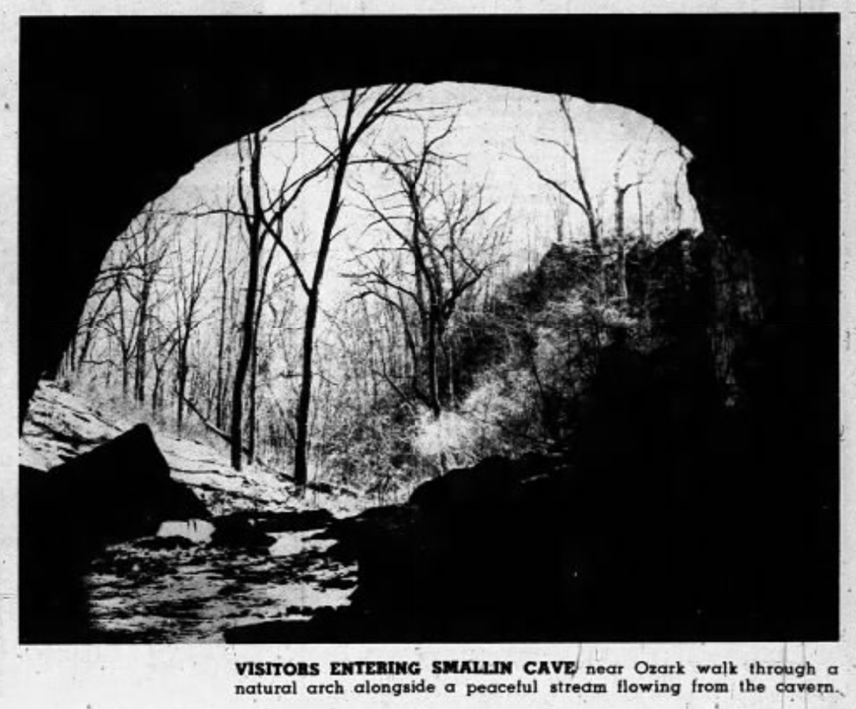 Smallin Civil War Cave News Clipping