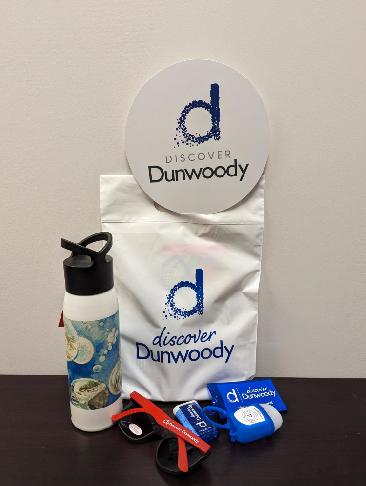 Discover Dunwoody Swag Bag Promotional Items