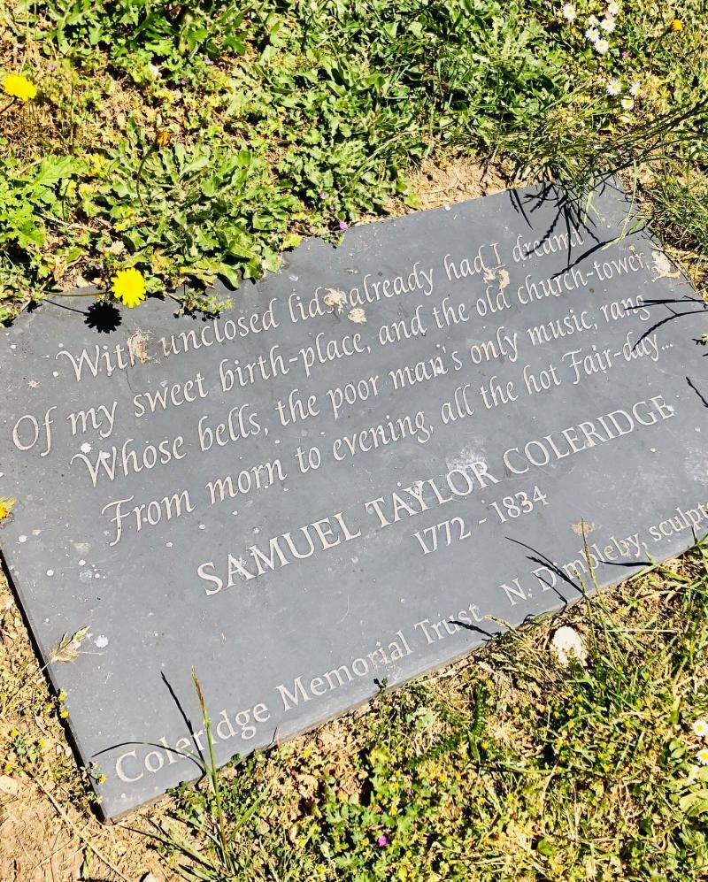plaque comemorating samuel taylor coleridge