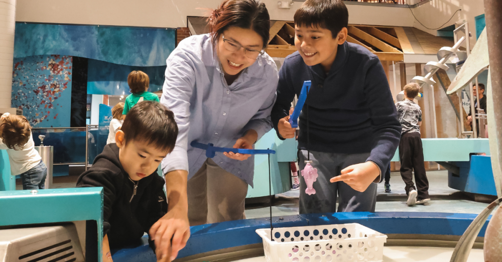 Family at the Hands on Museum