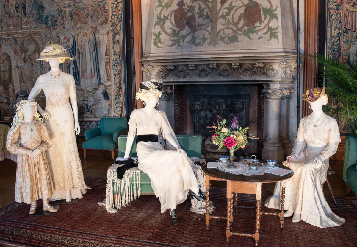 Wardrobe from the movie 'Titanic' on display at Biltmore House