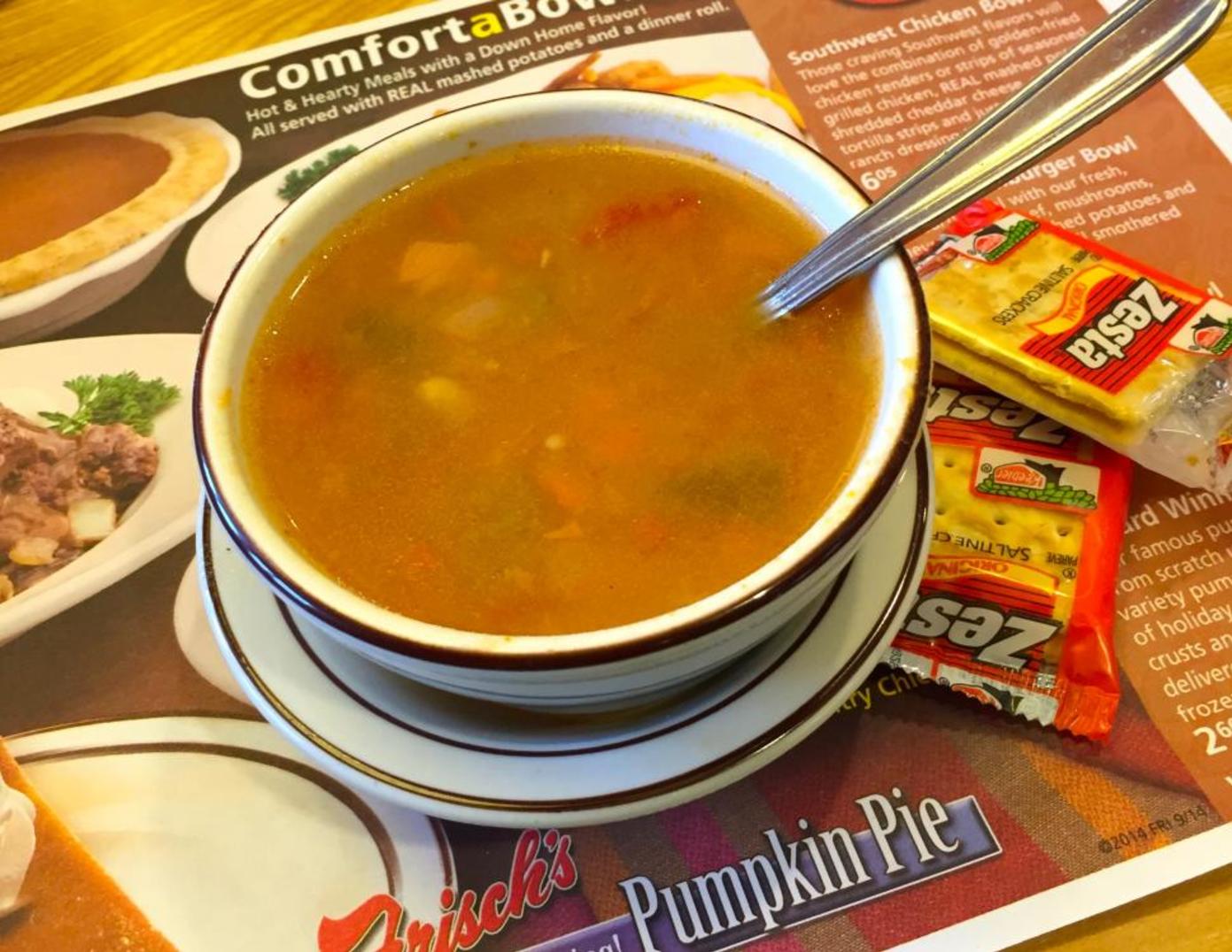 Vegetable soup at Frisch's (photo: Erin Woiteshek) Vegetable soup at Frisch's (photo: Erin Woiteshek)