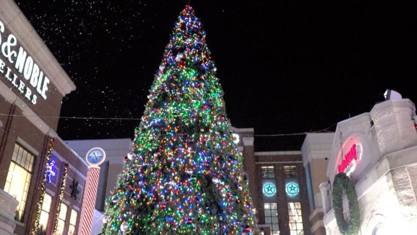 Holiday tree at Light Up the Levee (photo: Newport on the Levee)