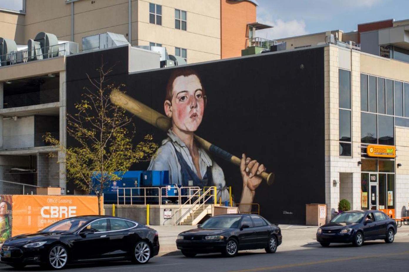 The Cobbler's Apprentice Plays Ball mural (photo: Ronald M. Salerno)