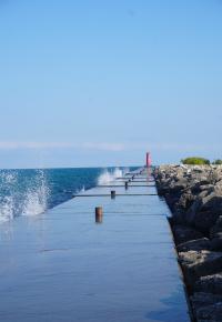 Pier to the Sheboygan Lighthouse