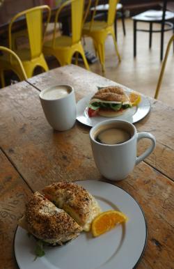 Paradigm Coffee & Music Breakfast Bagel