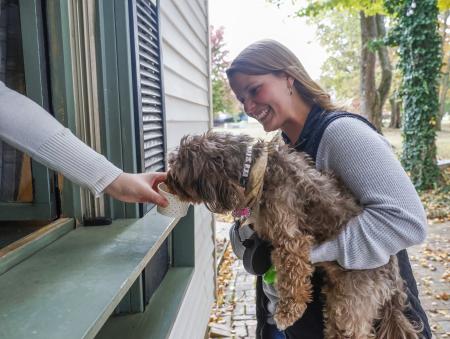 Pup cup at Maggie and Moe's