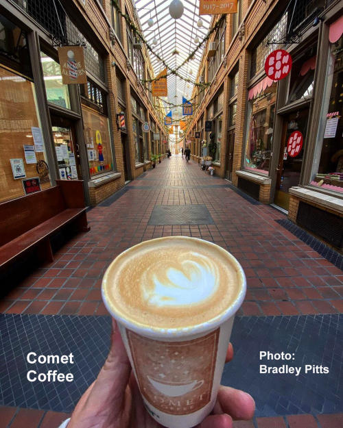 Comet Coffee in Nickels Arcade, Ann Arbor