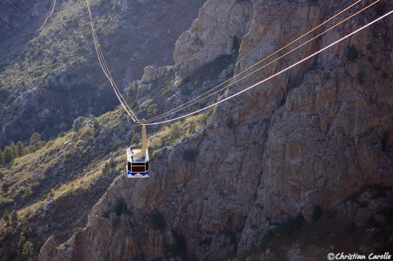 Taking a Ride on the Sandia Peak Aerial Tramway in Albuquerque