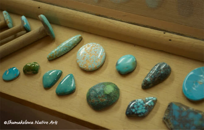Blue and green turquoise in Albuquerque