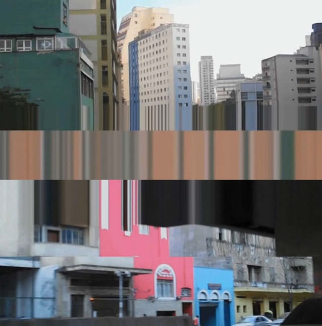 Giselle Beiguelman's work Cinema Lascado (Chipped Movies), uses both hi and lo-tech approaches to both create and complicate the perceptions of the urban landscape in São Paulo, Brazil.