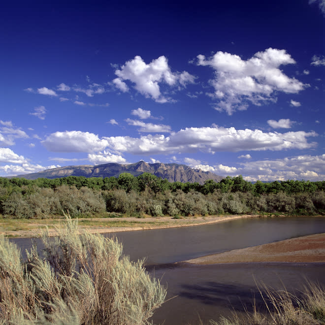 Rio Grande and Sandia Mountains