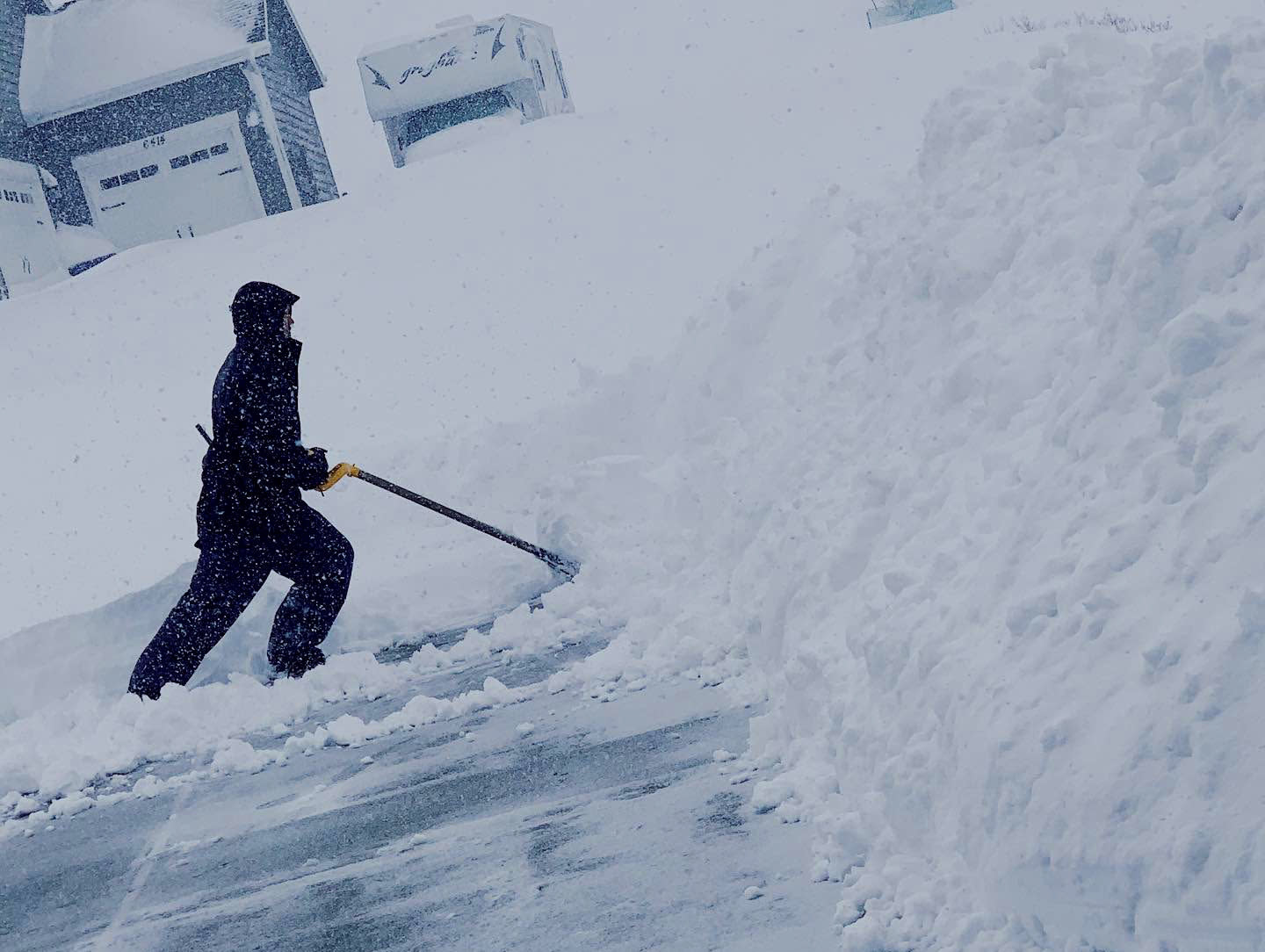 Man Shoveling Snow