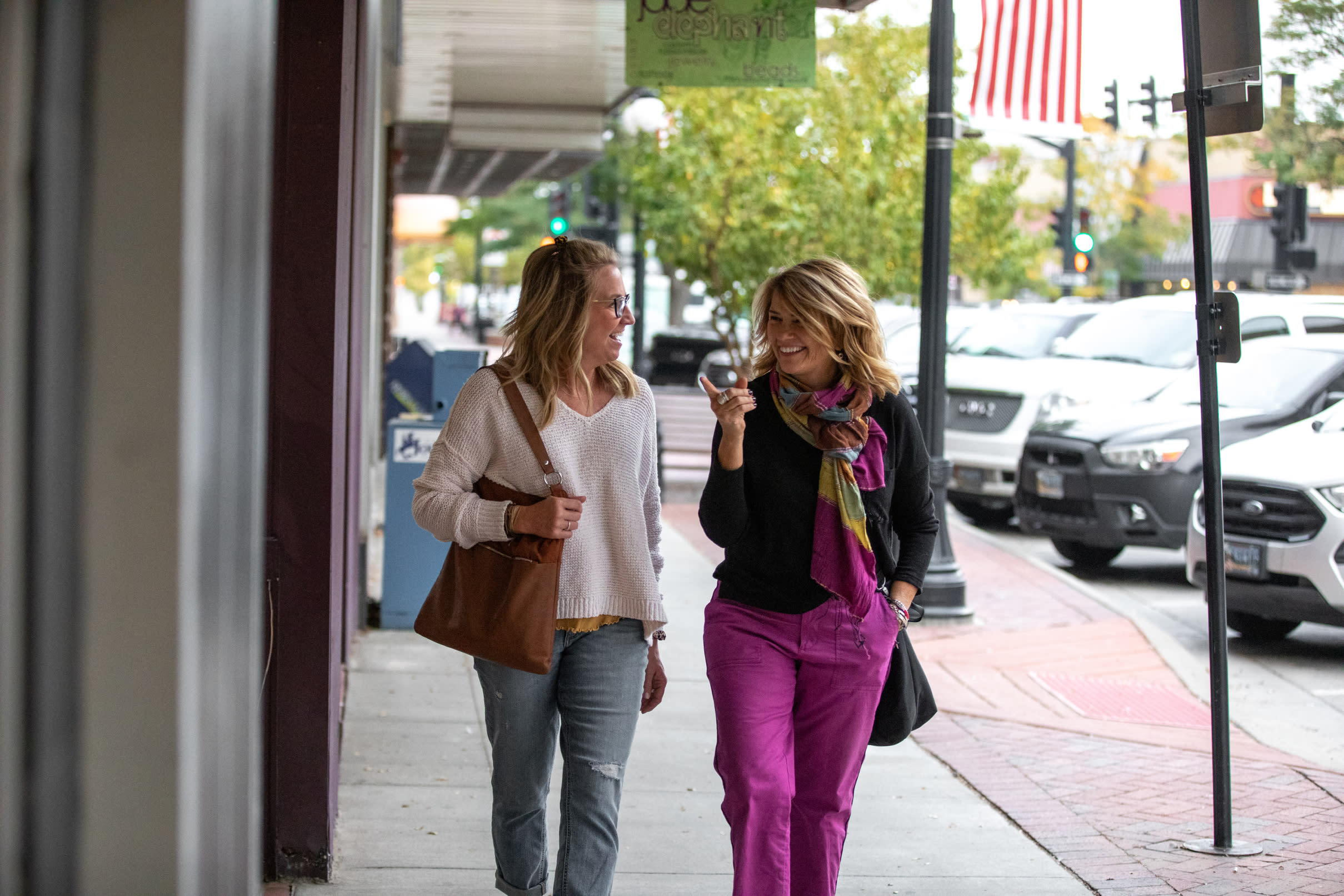 Two Women Shopping Downtown Casper