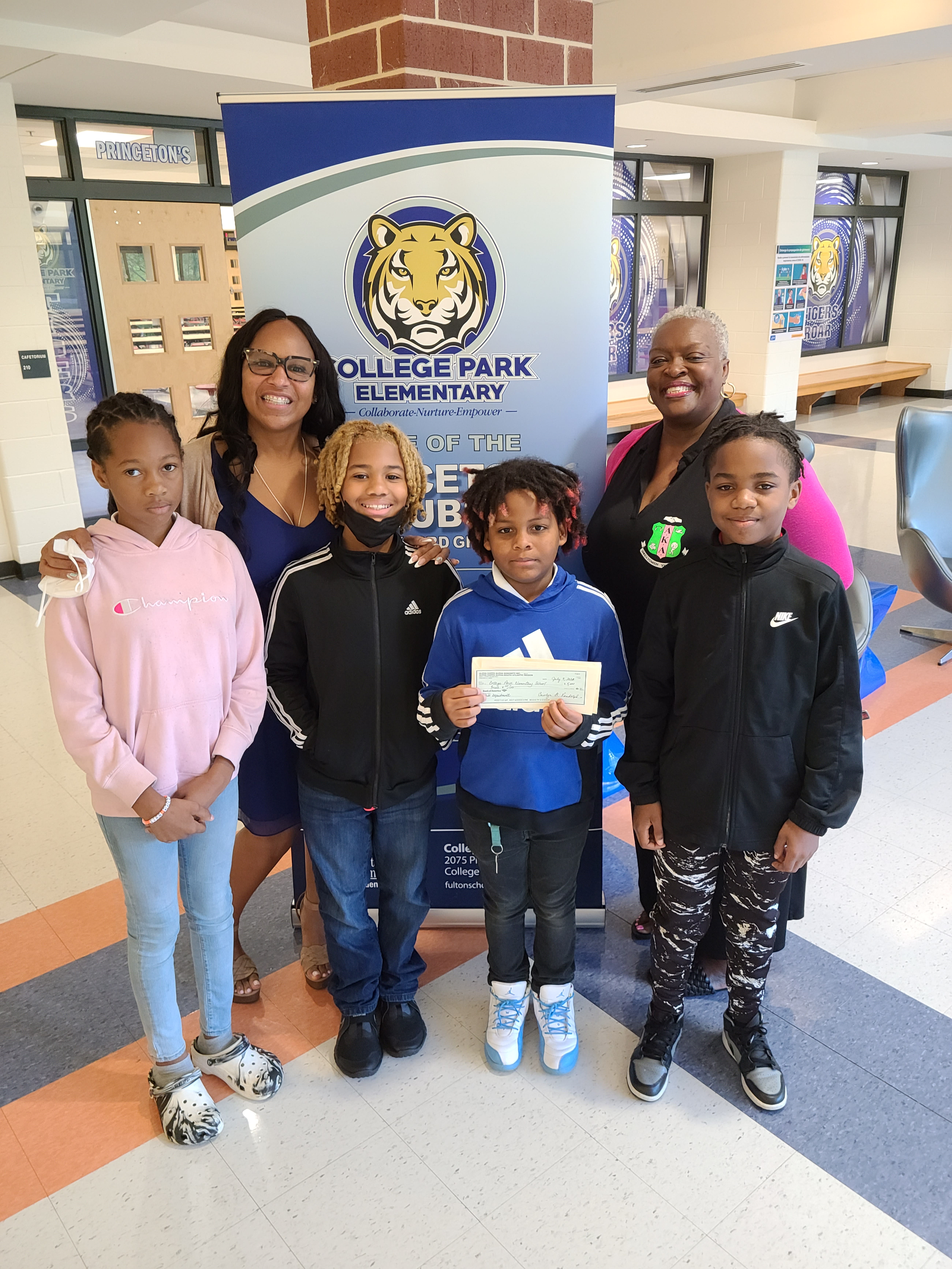 College Park Elem. AKA Donation