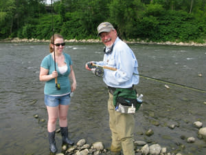 Fly fishing Chemung River