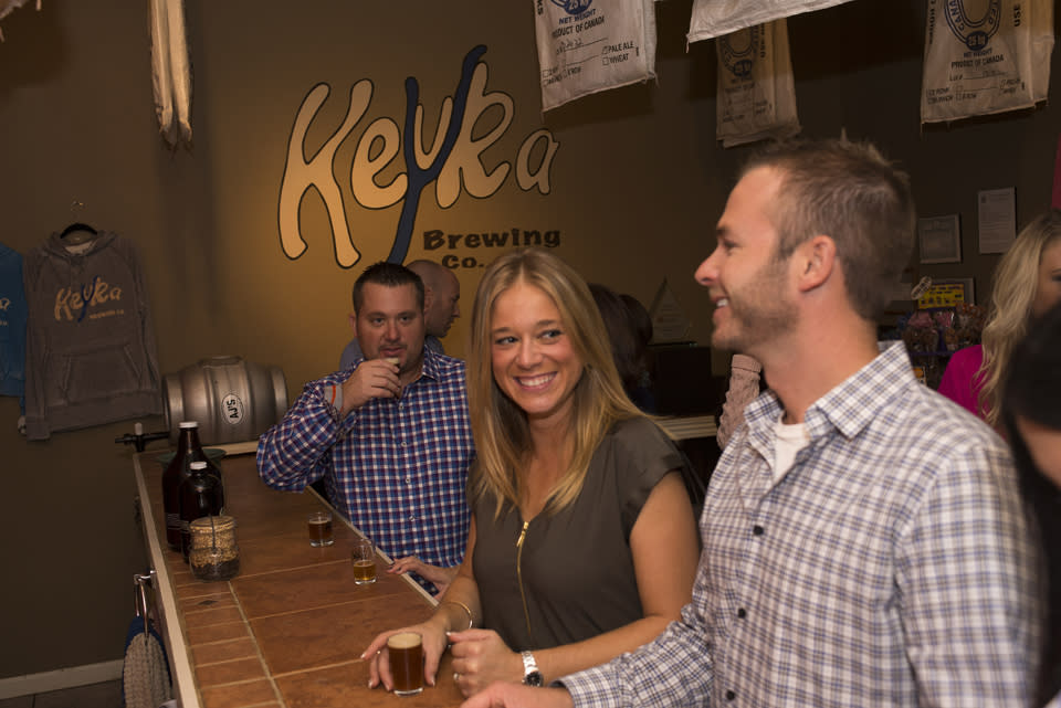 Couple Tasting Beer at Keuka Brewing Company courtesy of Stu Gallagher