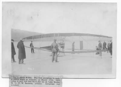 Red Wing Flight on Keuka Lake, 1908 Red Wing Flight on Keuka Lake, 1908