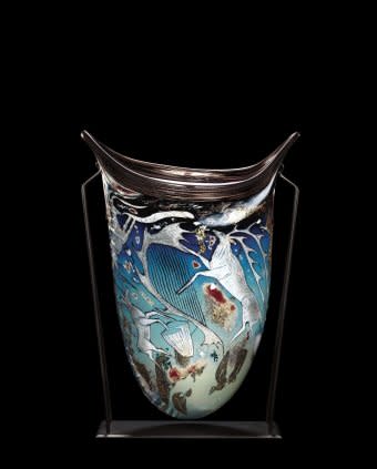 William Morris Corning Museum of Glass A piece by William Morris, an early inspiration of G Brian's.