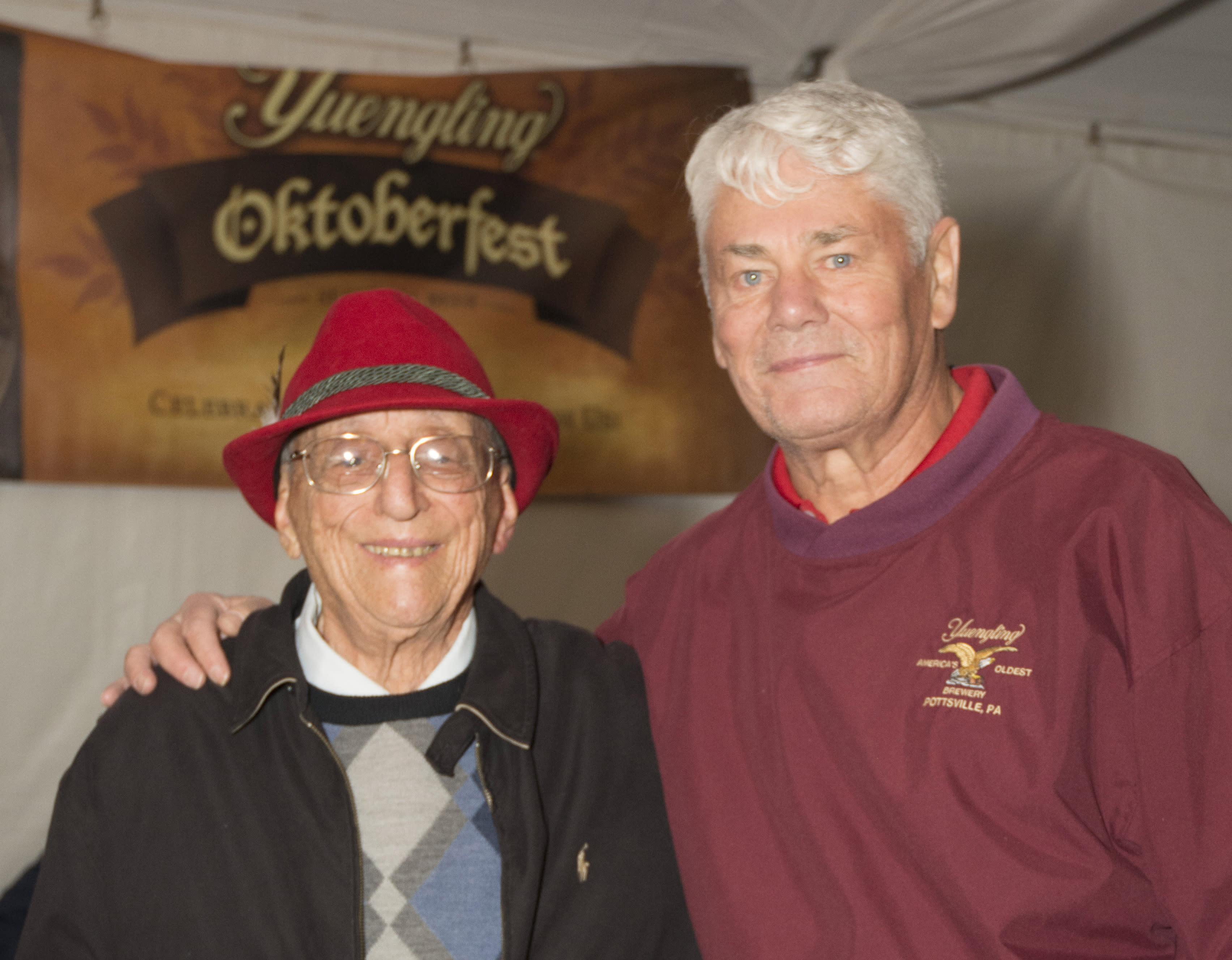 Mr. Oktoberfest, Gus Trapasso, with Dick Yuengling