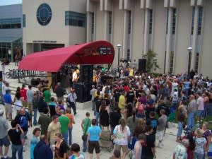 Rock the Plaza is a summer all-ages concert series.
