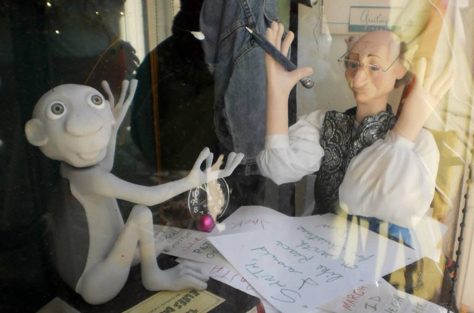 Imaginary creatures are brought to life in the window displays!