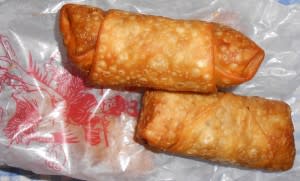 Egg rolls from the Double Dragon restaurant