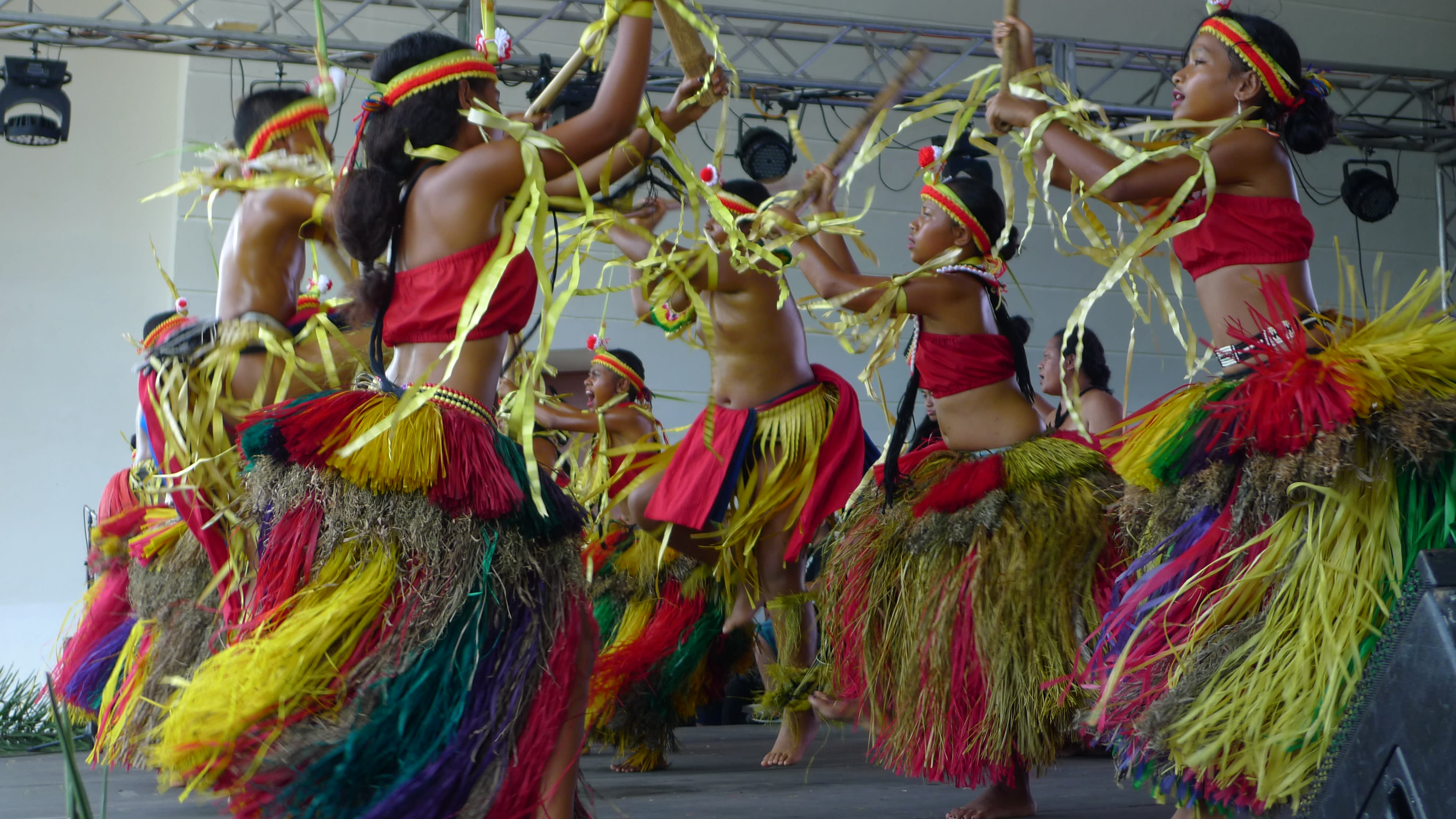 Cultural dancers perform at the Guam Micronesia Island Fair