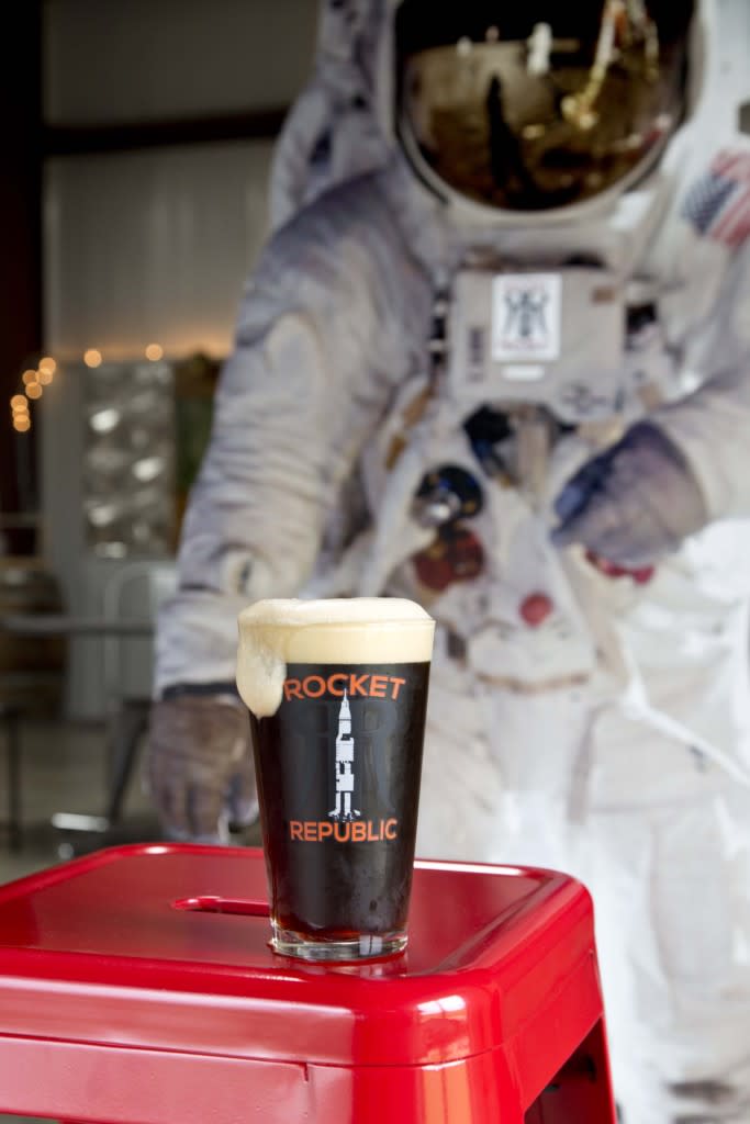 Rocket Republic Brewing's AstroNut Brown Ale via iHeartHsv.com