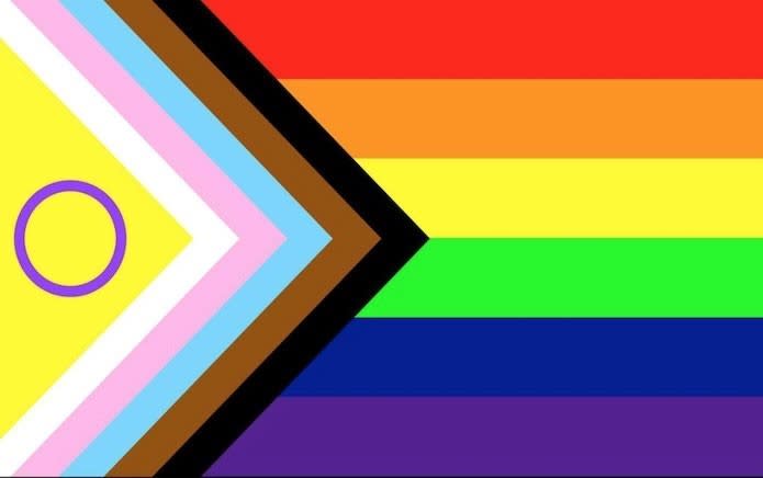 Progress and Intersex Pride Flag