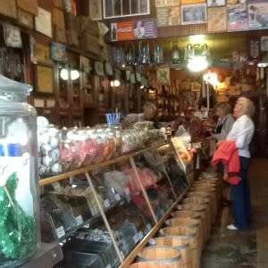 Candy store counter