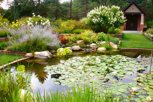 DeFries Gardens southeast of Goshen is a stunning display beauty nestled along the Elkhart River. It is one of the many discoveries visitors can make on the Heritage Trail driving tour.