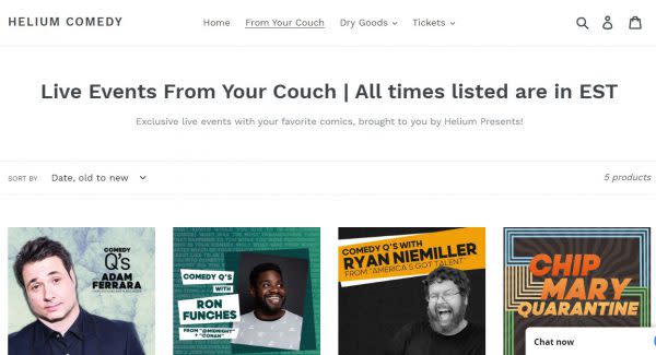 Helium Comedy Club, Virtual Vacations