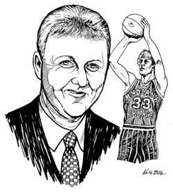 Larry Bird Indiana State University, Indiana's Greatest College Basketball Players of All-Time