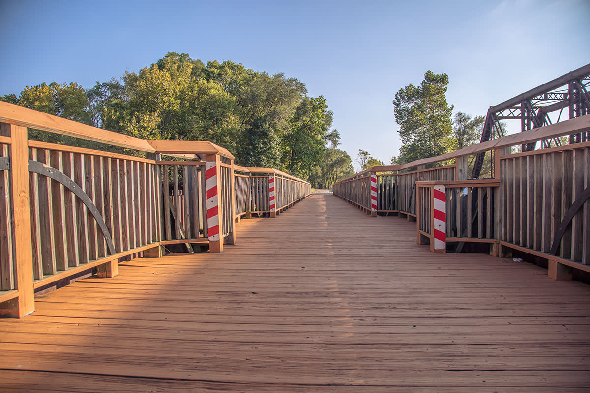 Bridge over the White River in Muncie.
