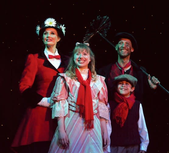 Mary, Bert, and the kids sing, well, something catchy.
