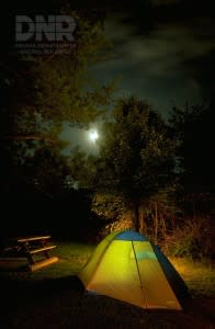 Campsite at Ouabache State Park