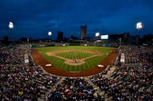 Parkview Field at night