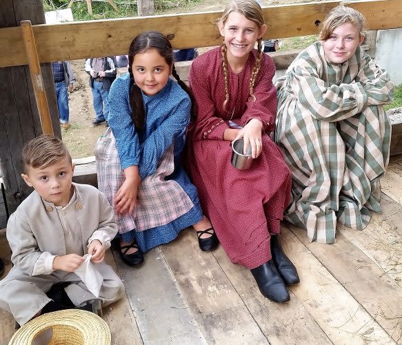kids at Rural Heritage Tour