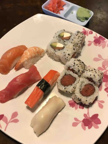 The sushi is fresh and tasty at Yokohama in Greenwood.