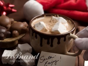 Hot Chocolate and a Santa card