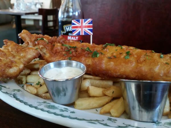 The infamous fish and chips from Payne's.