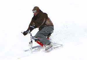 Where else can you try a snowbike but at Hoodoo?