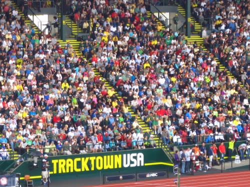 TrackTown USA Fans pack Hayward Field