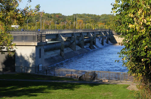 dam on a river