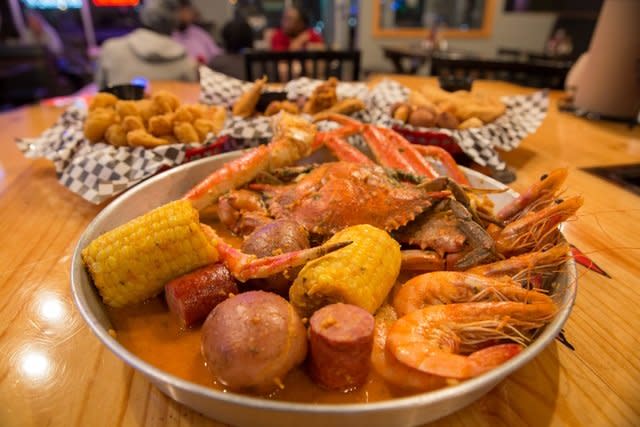 Crazy Cajun in Brooklyn Park serves the most authentic Cajun cuisine north of Louisiana. Choose from a varied menu of seafood boils - king crab, snow crab, crawfish - mussels, gumbo, catfish, gator, frog legs and more. 