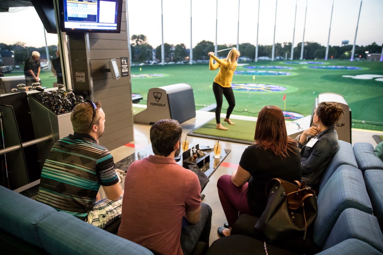 Restaurant, Topgolf-style hitting bays reopen, Arts & Entertainment