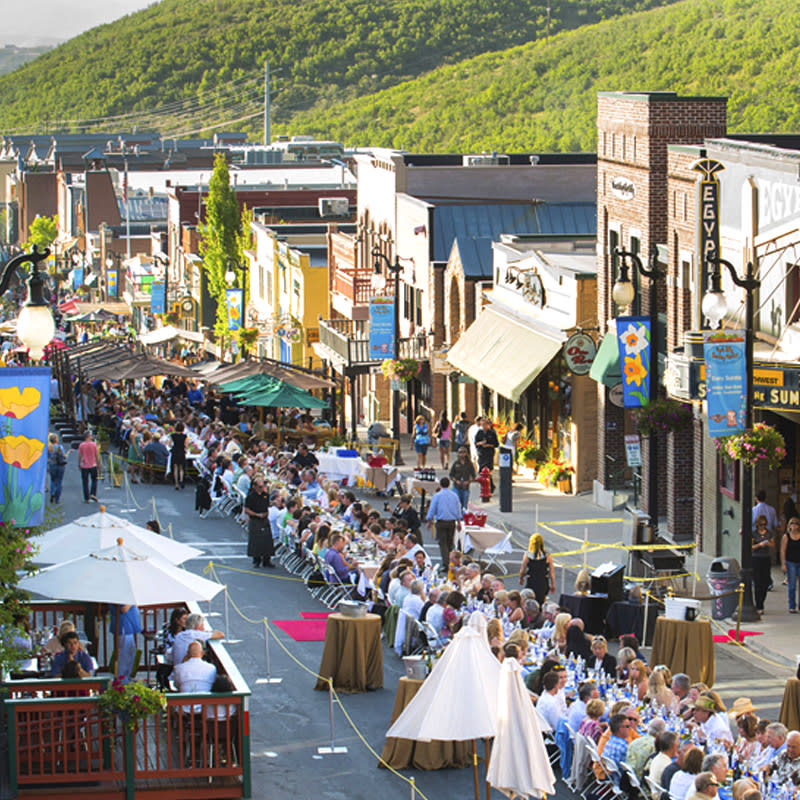 Historic Main Street festival in downtown Park City