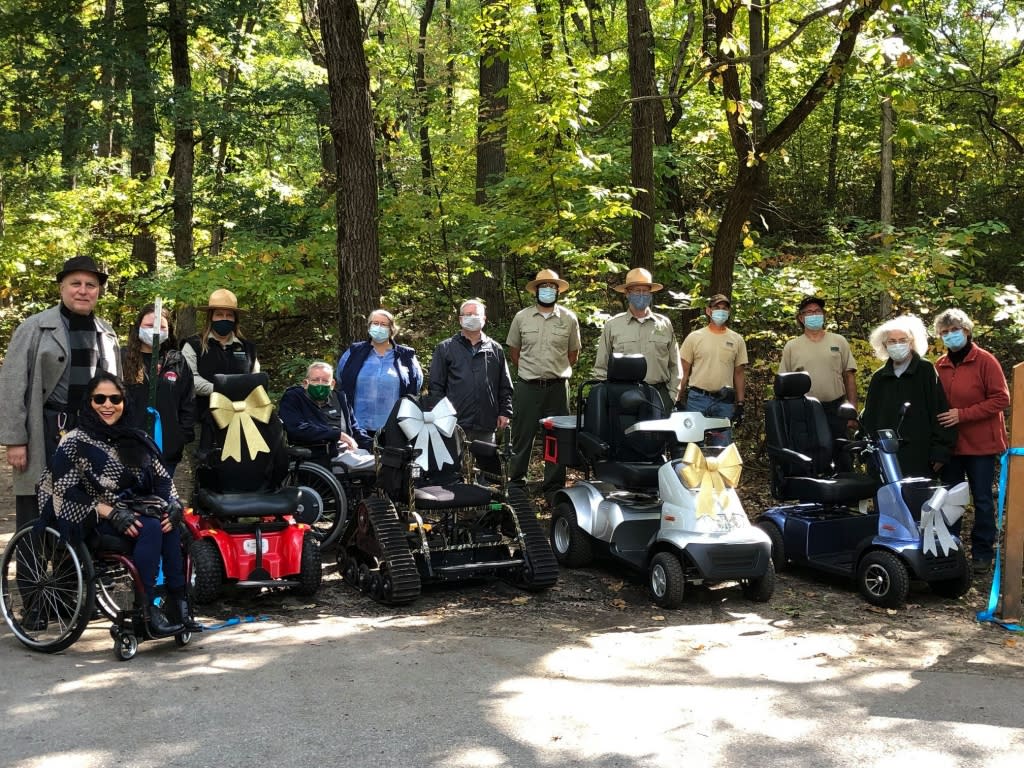 All-terrain wheelchairs at the state park