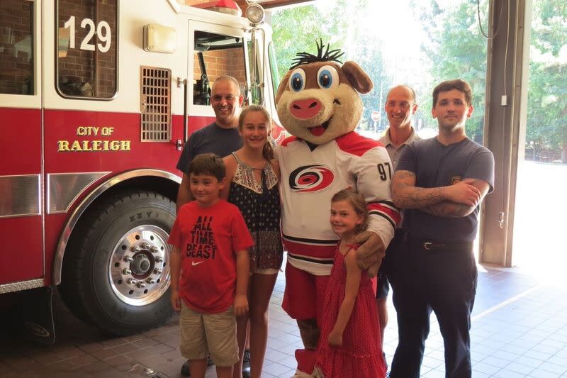 PNC Arena and Carolina Hurricanes at Fire Fighter Station #18